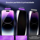 kit 2x Pelêculas de Privacidade Para iPhone X XS XR 11 12 13 14 15 16 17 Pro / Pro Max Privativa