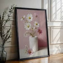 Quadro Decorativo Lavabo Banheiro Flores Delicadas Casa de Banho Toalete Decoração Papel Higiênico