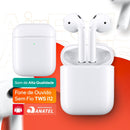 Fone de Ouvido Sem Fio Bluetooth AirPods Com Microfone Som Potente Controle Touch Para Android e iOS