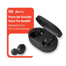 Fone de Ouvido Sem Fio Bluetooth 5.3 com LED, Microfone e Estojo de Carregamento ? TWS Est?reo Preto
