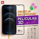 Kit 2 Pelêculas De Vidro 3D Temperado Para iPhone XR XS 11 12 13 14 15 15 16 17 Plus/Pro/Pro Max