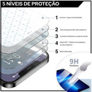 Kit 2 Pelêculas De Vidro 3D Temperado Para iPhone XR XS 11 12 13 14 15 15 16 17 Plus/Pro/Pro Max