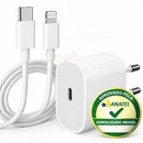 Carregador iPhone 20W USB-C + Cabo Lightning 1m ? Turbo Röpido Compatêvel iPhone 5 ao 14 Pro Max