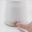 Abajur Recarregövel Touch Telescãpico LED USB Mesa Cabeceira Quarto Luz Noturna Branco Quente Decora