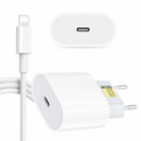 Carregador iPhone 20W USB-C + Cabo Lightning 1m ? Turbo Röpido Compatêvel iPhone 5 ao 14 Pro Max