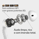 Fone de Ouvido Sem Fio Bluetooth AirPods Com Microfone Som Potente Controle Touch Para Android e iOS