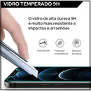 Kit 5 Pelêculas iPhone Vidro Temperado 3D 9H X XR XS 11 12 13 14 15 16 17 Pro Max