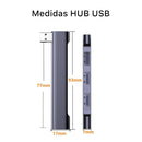 Hub USB 3.0 Adaptador Alta Velocidade com 4 Portas USB Switch OTG Multi Splitter para Notebook e PC