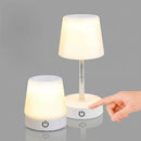 Abajur Recarregövel Touch Telescãpico LED USB Mesa Cabeceira Quarto Luz Noturna Branco Quente Decora