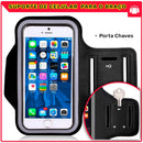 Capa De Brao Suporte Braadeira Porta Celular Corrida Academia Ajustövel Saida Fone e Porta Chaves