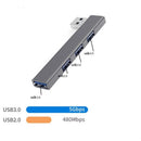 Hub USB 3.0 Adaptador Alta Velocidade com 4 Portas USB Switch OTG Multi Splitter para Notebook e PC