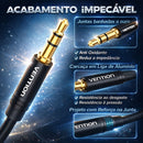 Adaptador P3 Fmea 2P2 Macho Headset Gamer PC Notebook udio Mic Vention Cabo Divisor 3.5mm