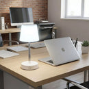 Abajur Recarregövel Touch Telescãpico LED USB Mesa Cabeceira Quarto Luz Noturna Branco Quente Decora