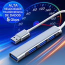 Hub USB Tipo-C 4 Portas USB 3.0 5 Gbps Röpido Mouse Teclado Hd Pendrive Laptop Notebook Macbook