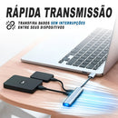 Hub USB Tipo-C 4 Portas USB 3.0 5 Gbps Röpido Mouse Teclado Hd Pendrive Laptop Notebook Macbook