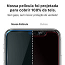 Kit 5 Pelêculas iPhone Vidro Temperado 3D 9H X XR XS 11 12 13 14 15 16 17 Pro Max